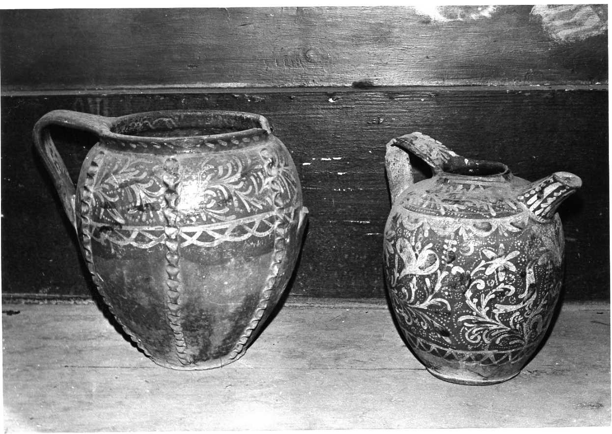 brocca, insieme - bottega umbra (secc. XVI/ XVIII)