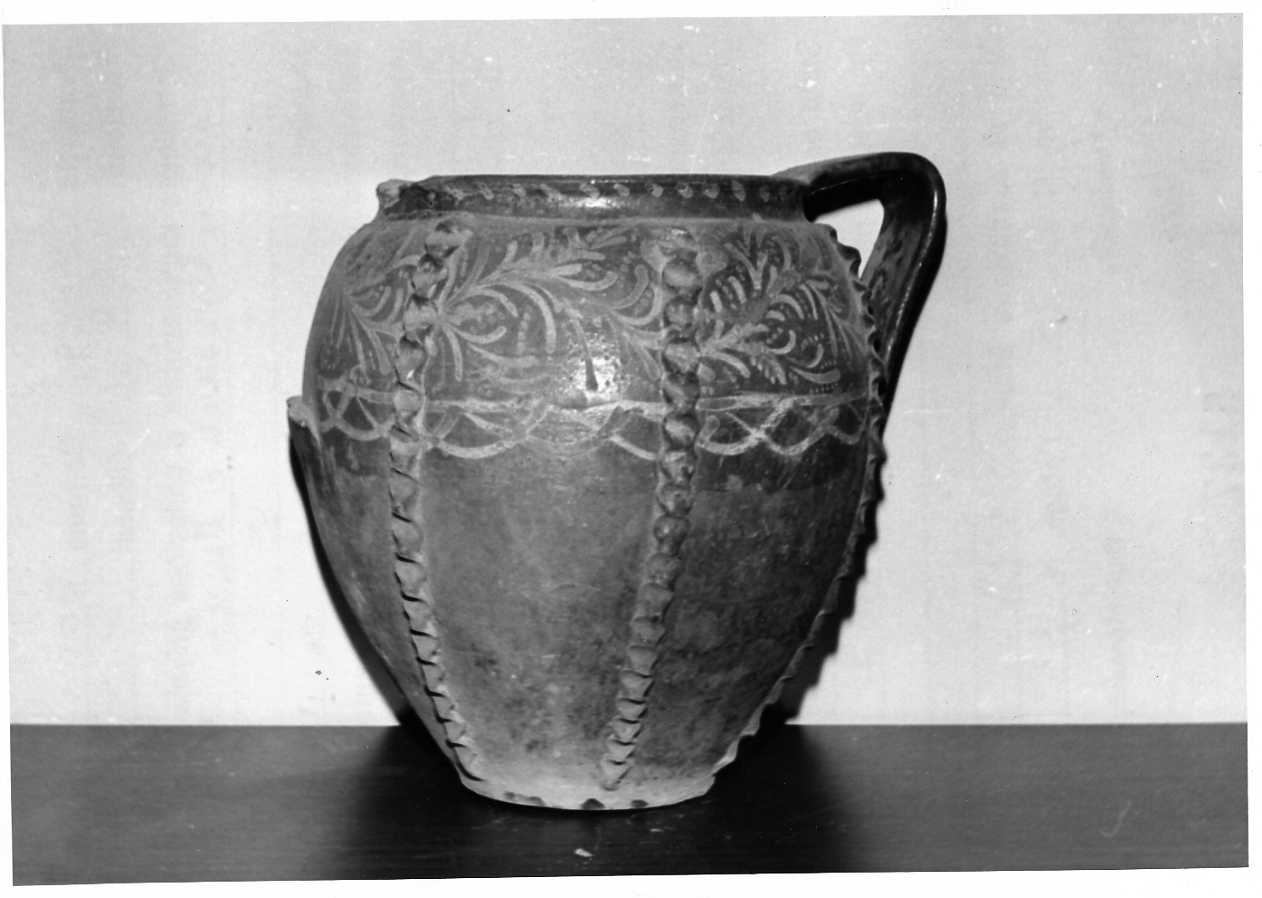 brocca, opera isolata - bottega umbra (secc. XVI/ XVIII)