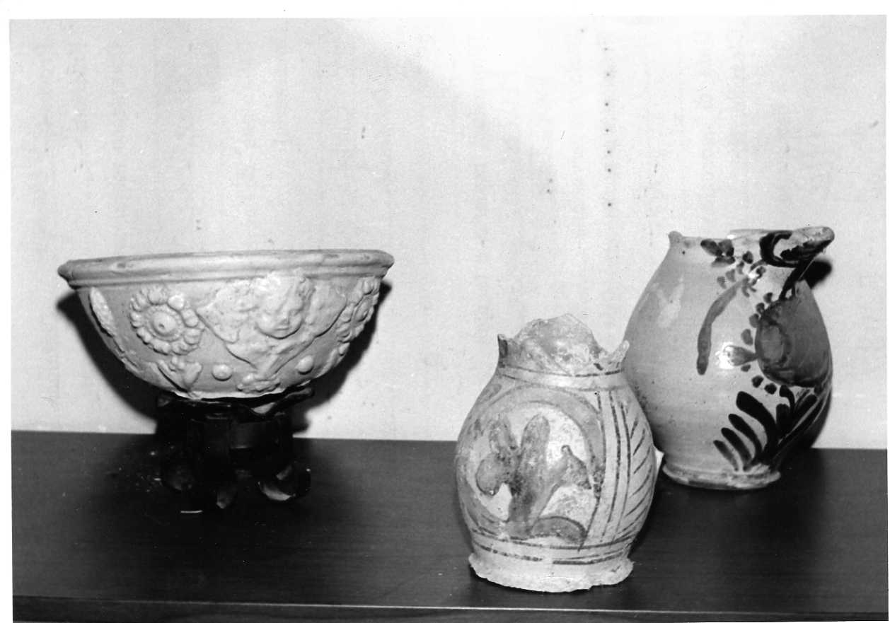 brocca, opera isolata - bottega umbra (secc. XVI/ XVIII)