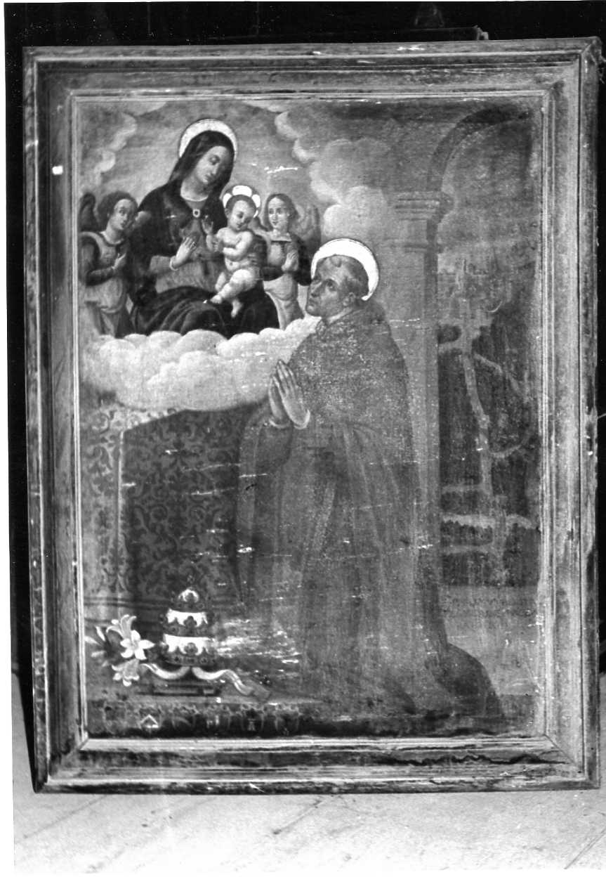 Santo in preghiera (dipinto, opera isolata) di Sensini Pietro Paolo (attribuito) (sec. XVII)