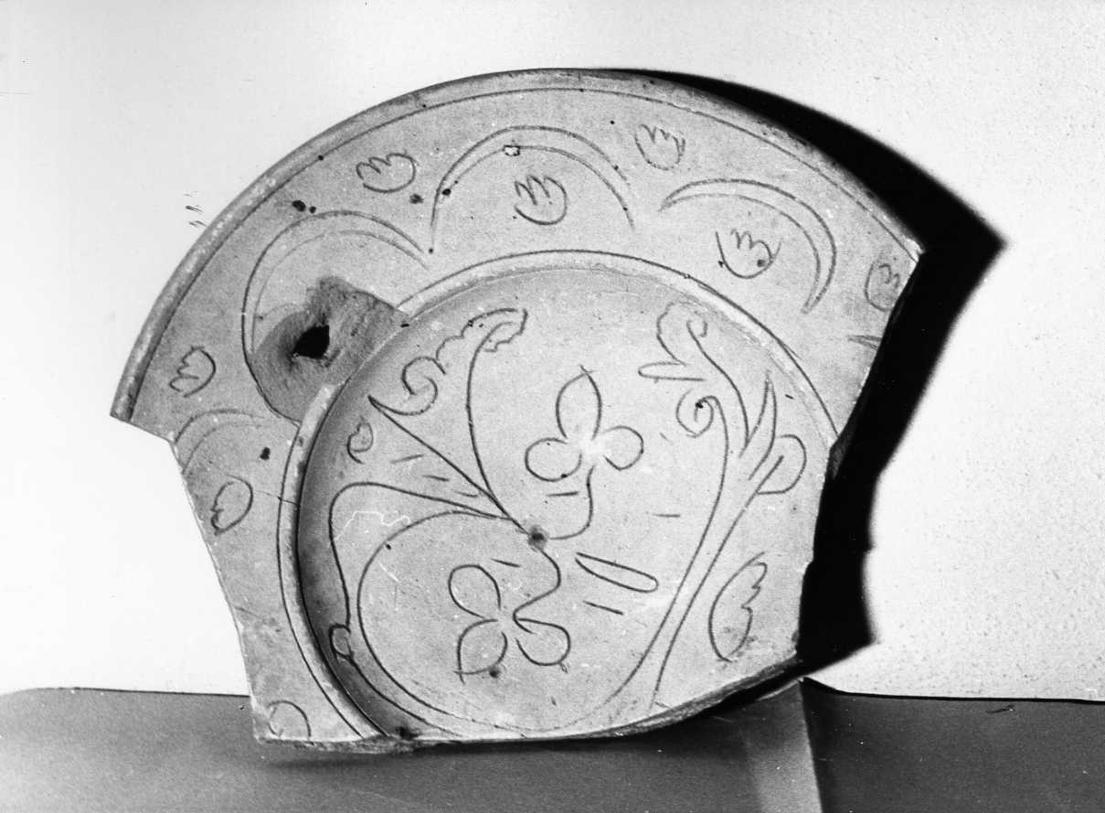 piatto, frammento - bottega umbra (sec. XVI)
