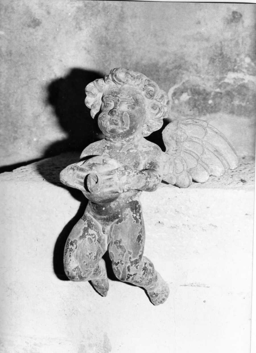 putto alato (scultura, opera isolata) - bottega umbra (sec. XVII)