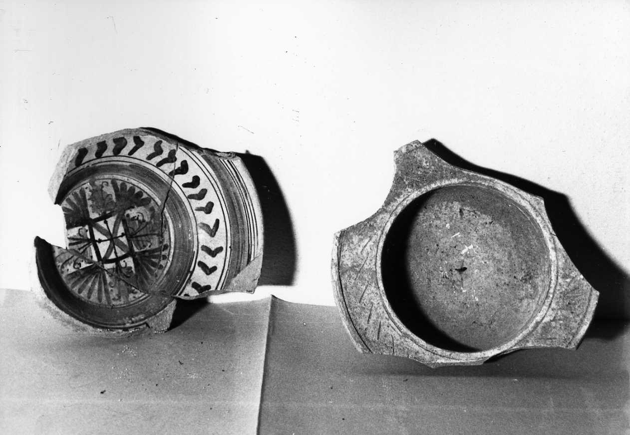 coppa, frammento - bottega umbra (sec. XVI)