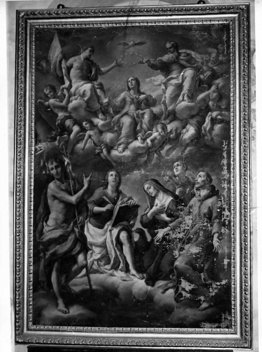 trionfo della Madonna (dipinto, opera isolata) di Ricciolini Nicolò (attribuito) (sec. XVIII)