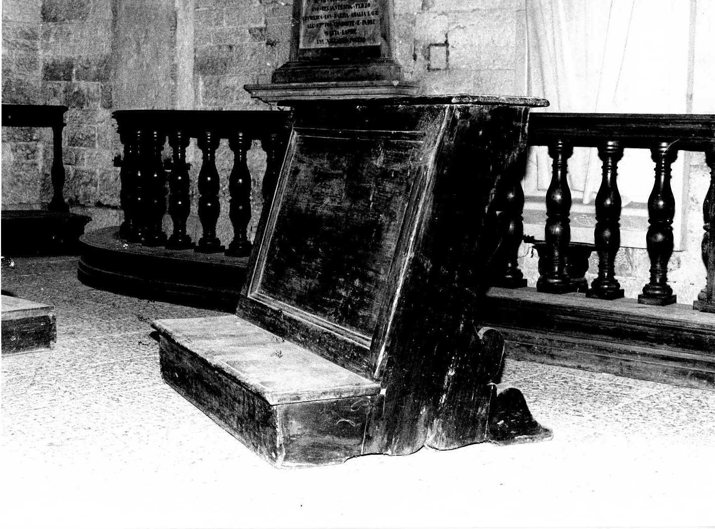 inginocchiatoio - bottega Italia centrale (sec. XIX)