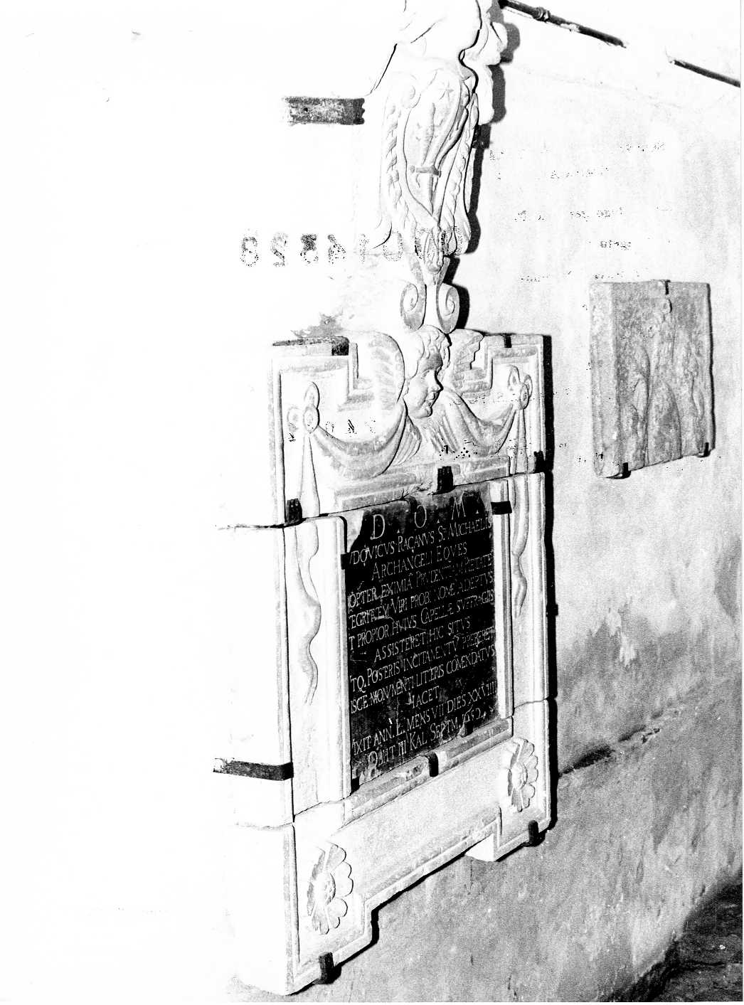 lapide tombale - bottega Italia centrale (sec. XVII)