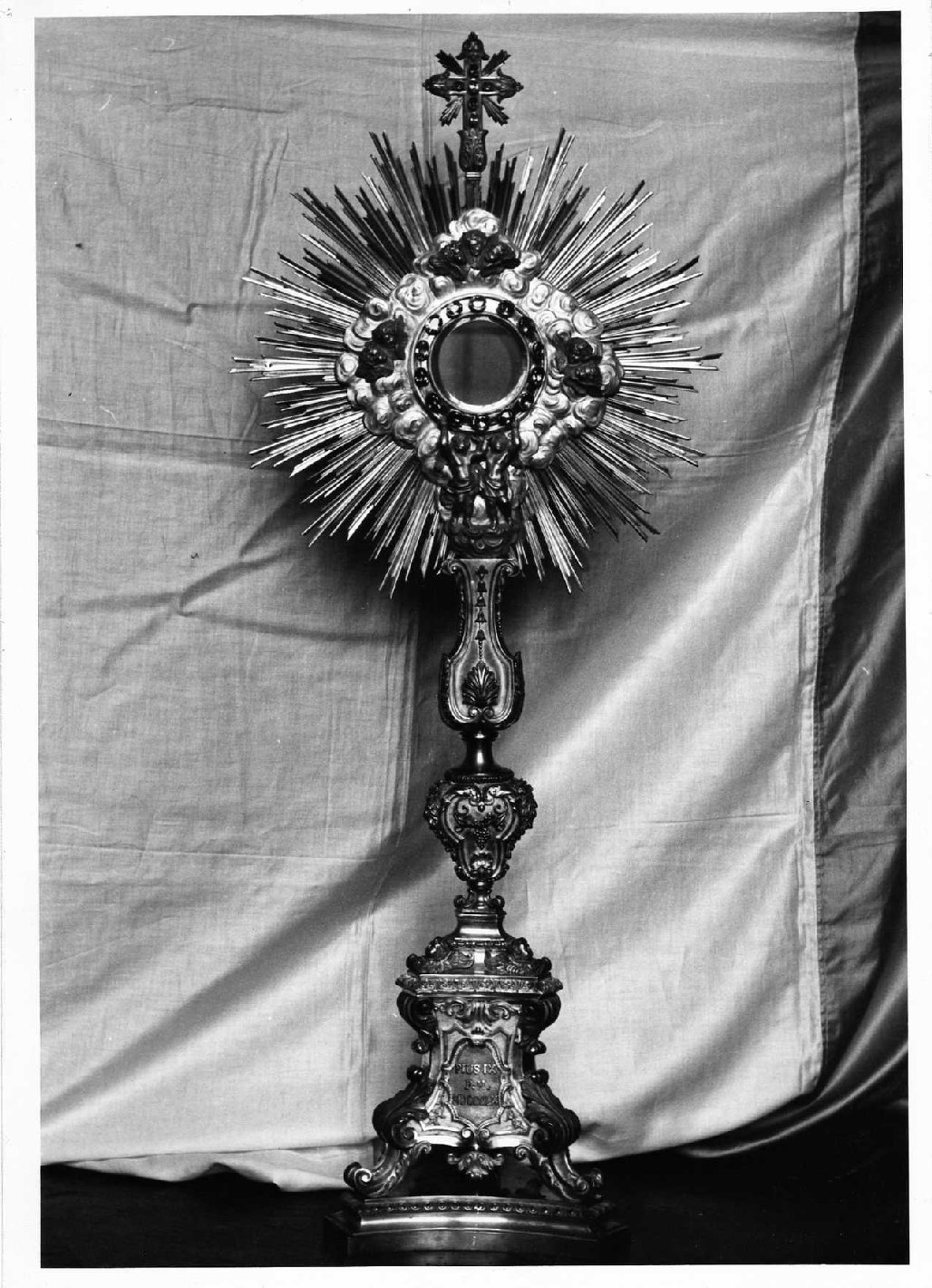 ostensorio - a raggiera, opera isolata - ambito umbro (sec. XIX)