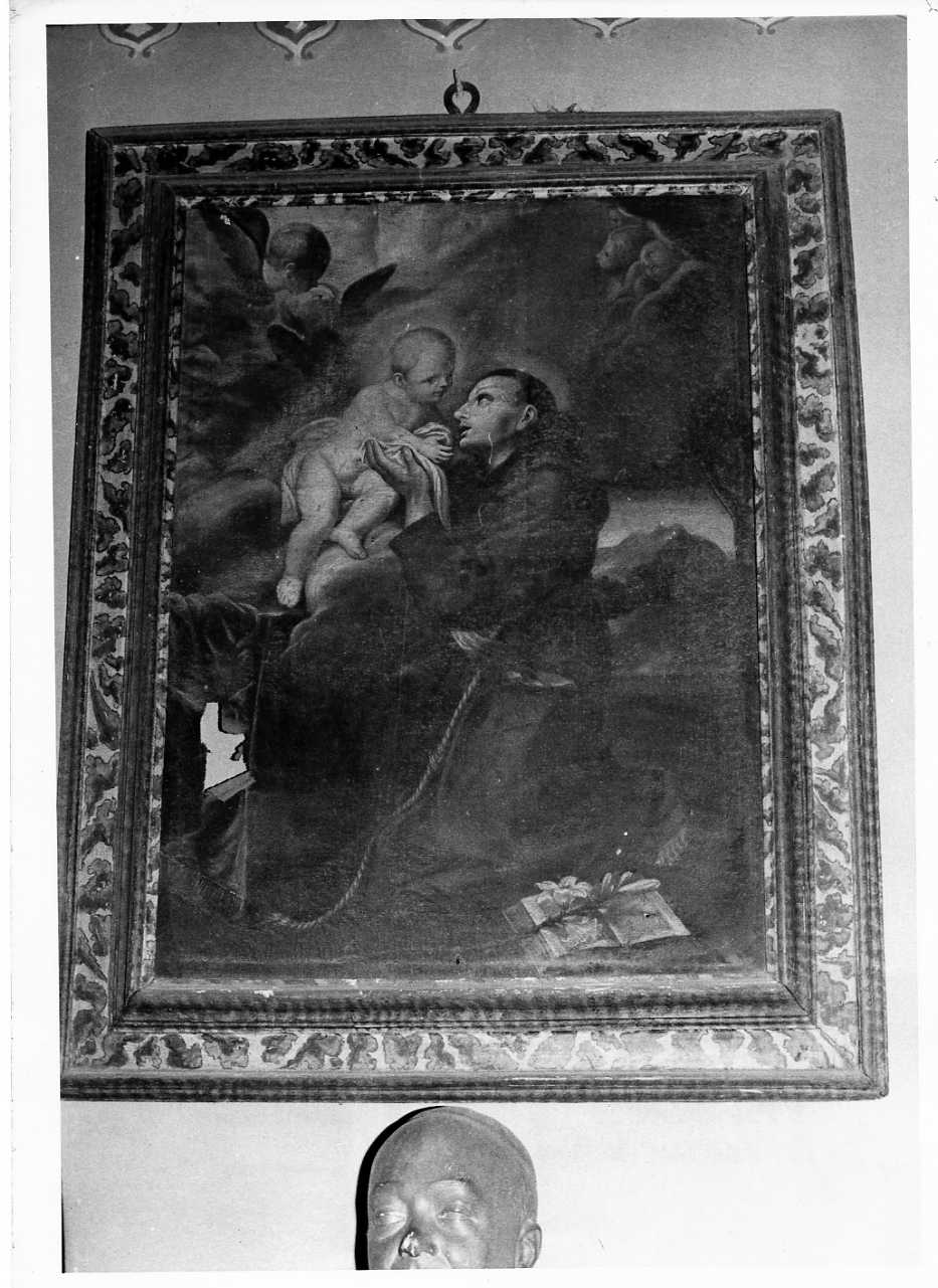 apparizione di Gesù Bambino a Sant'Antonio da Padova (dipinto, opera isolata) - ambito umbro (sec. XVII)