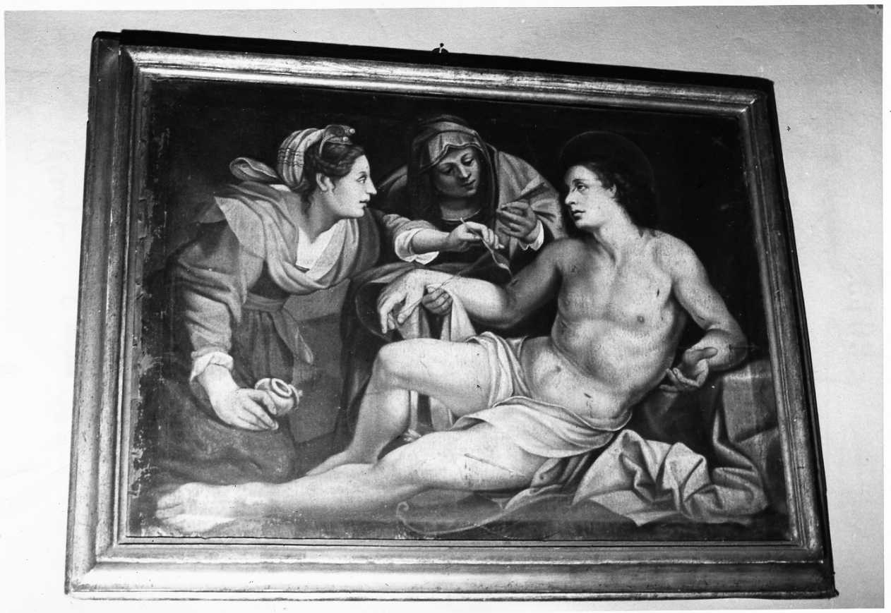 medicazione di un martire (dipinto, opera isolata) di Rosso Fiorentino (scuola) (sec. XVI)