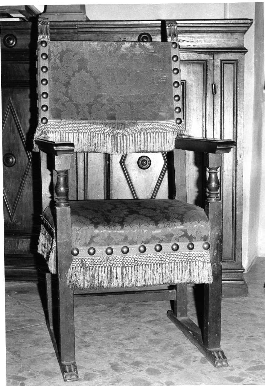 poltrona, opera isolata - ambito umbro (sec. XVI)