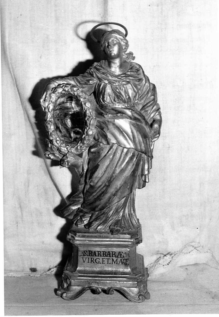 Santa Barbara (scultura, opera isolata) - ambito umbro (sec. XVII)