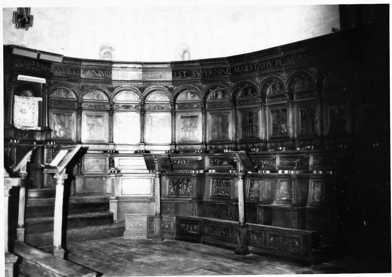 stalli del coro, opera isolata - ambito umbro (prima metà sec. XVI)