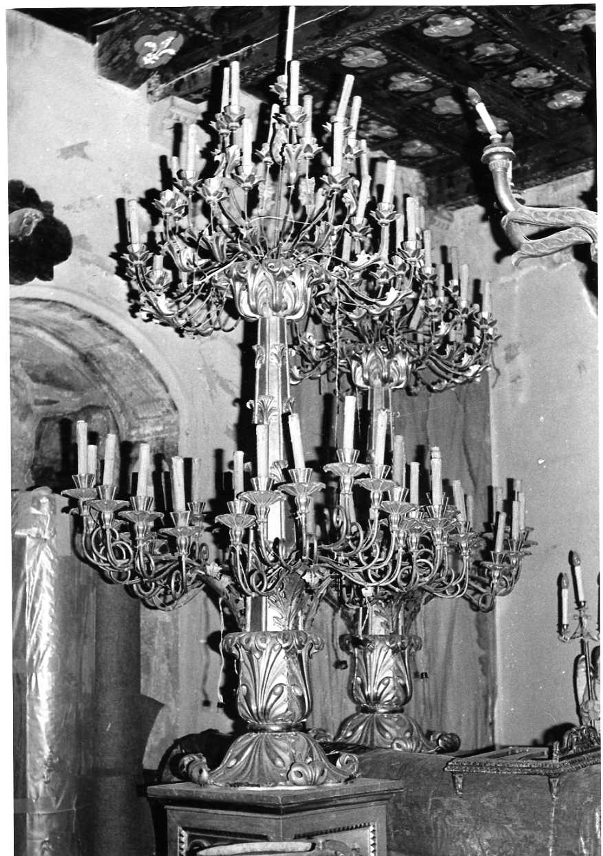 lampadario - a bracci, coppia - ambito umbro (sec. XIX)