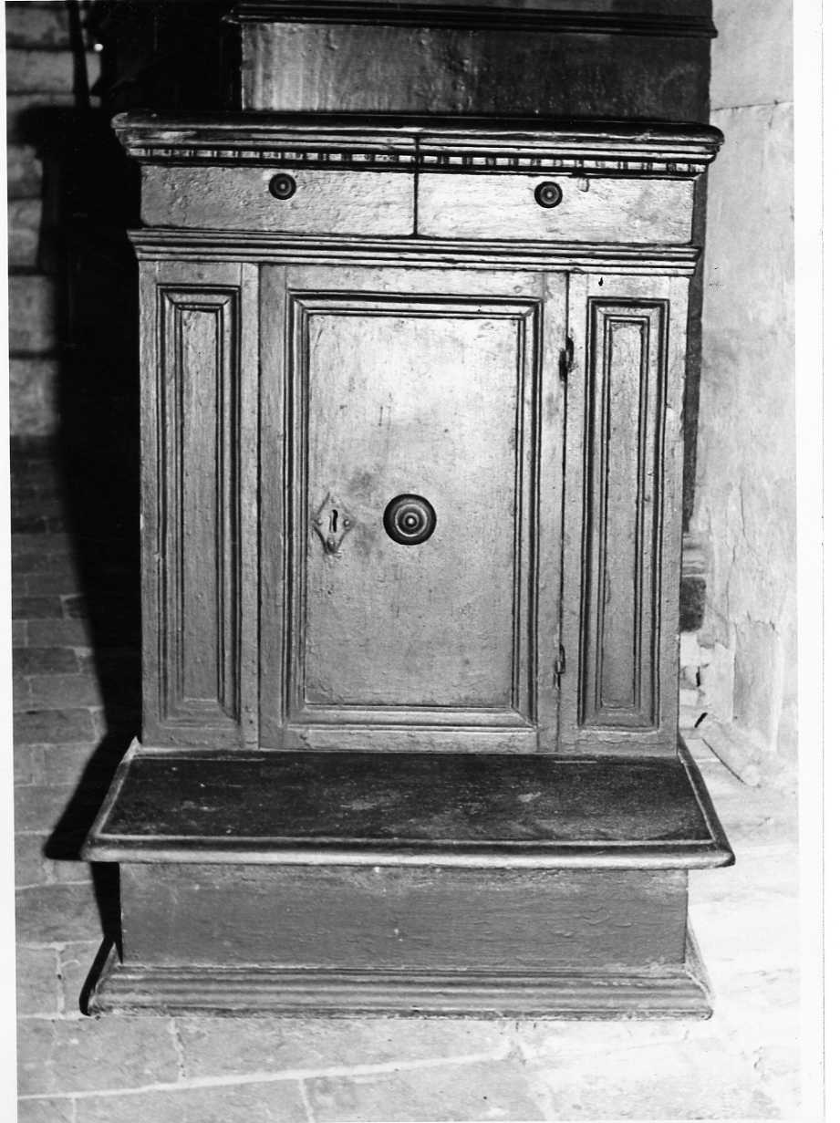 inginocchiatoio, opera isolata - ambito umbro (sec. XVII)