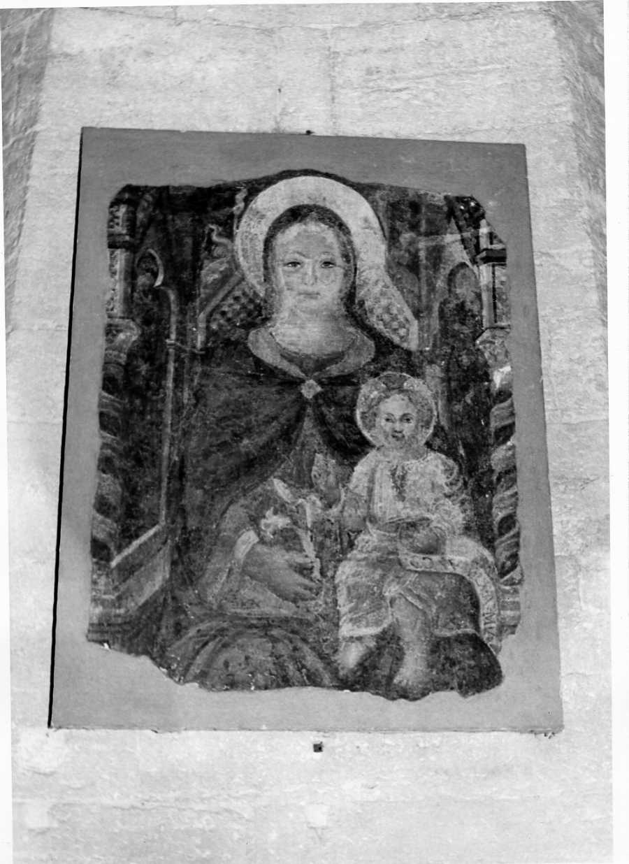 Madonna con Bambino in trono (dipinto, opera isolata) - ambito umbro (seconda metà sec. XV)