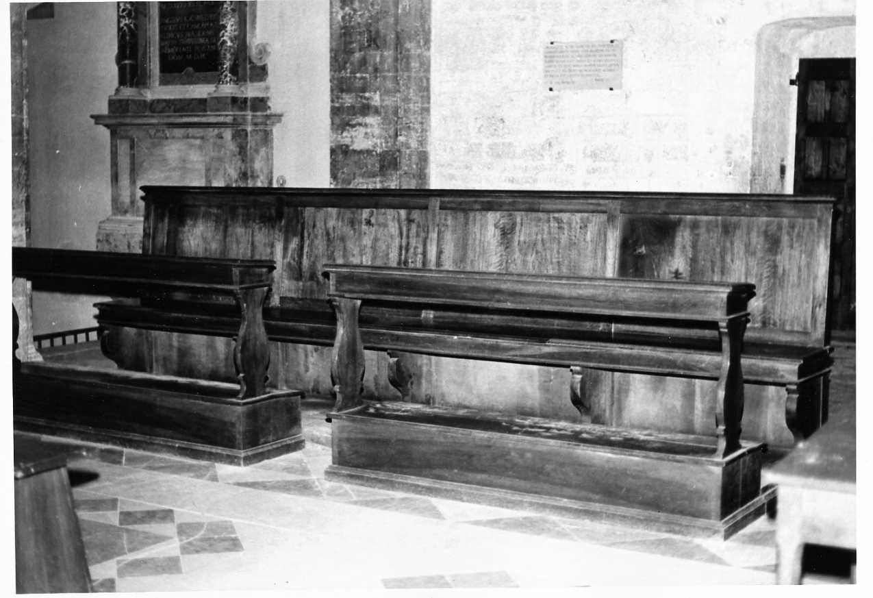 panca, elemento d'insieme - ambito umbro (sec. XVII)