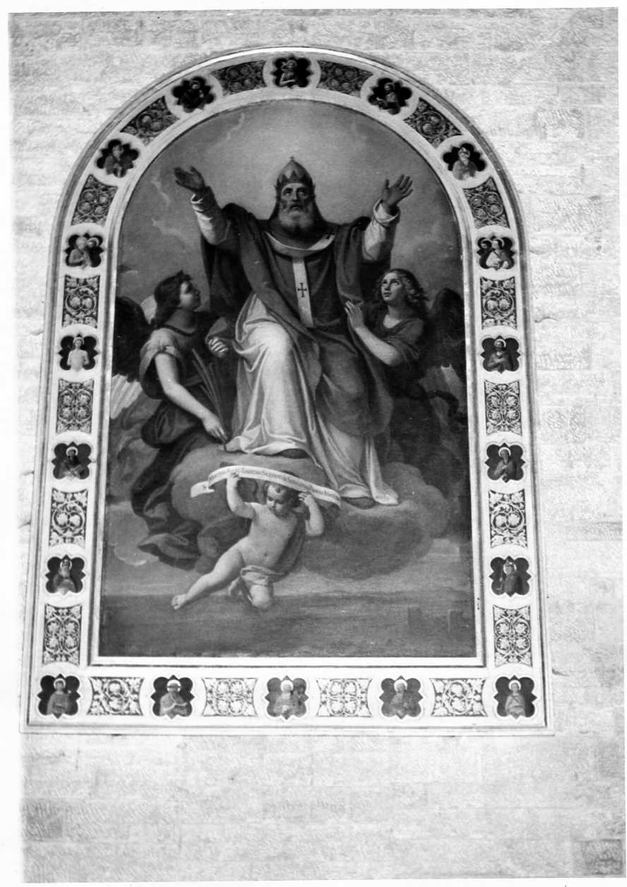 cornice, elemento d'insieme di Giacomo Comez, Moretti Francesco (sec. XIX)