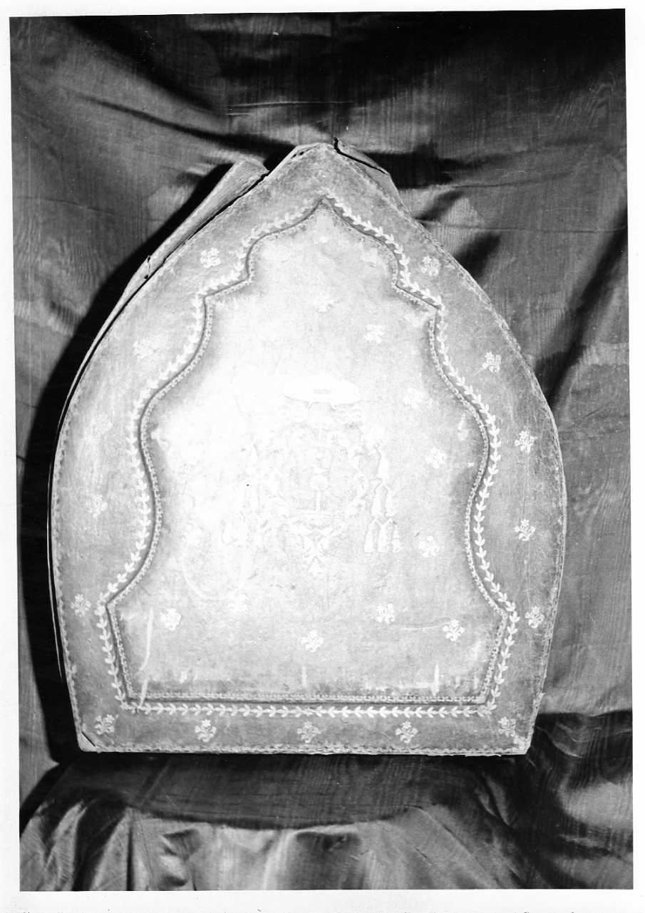 custodia - di mitria episcopale, elemento d'insieme - ambito umbro (sec. XIX)
