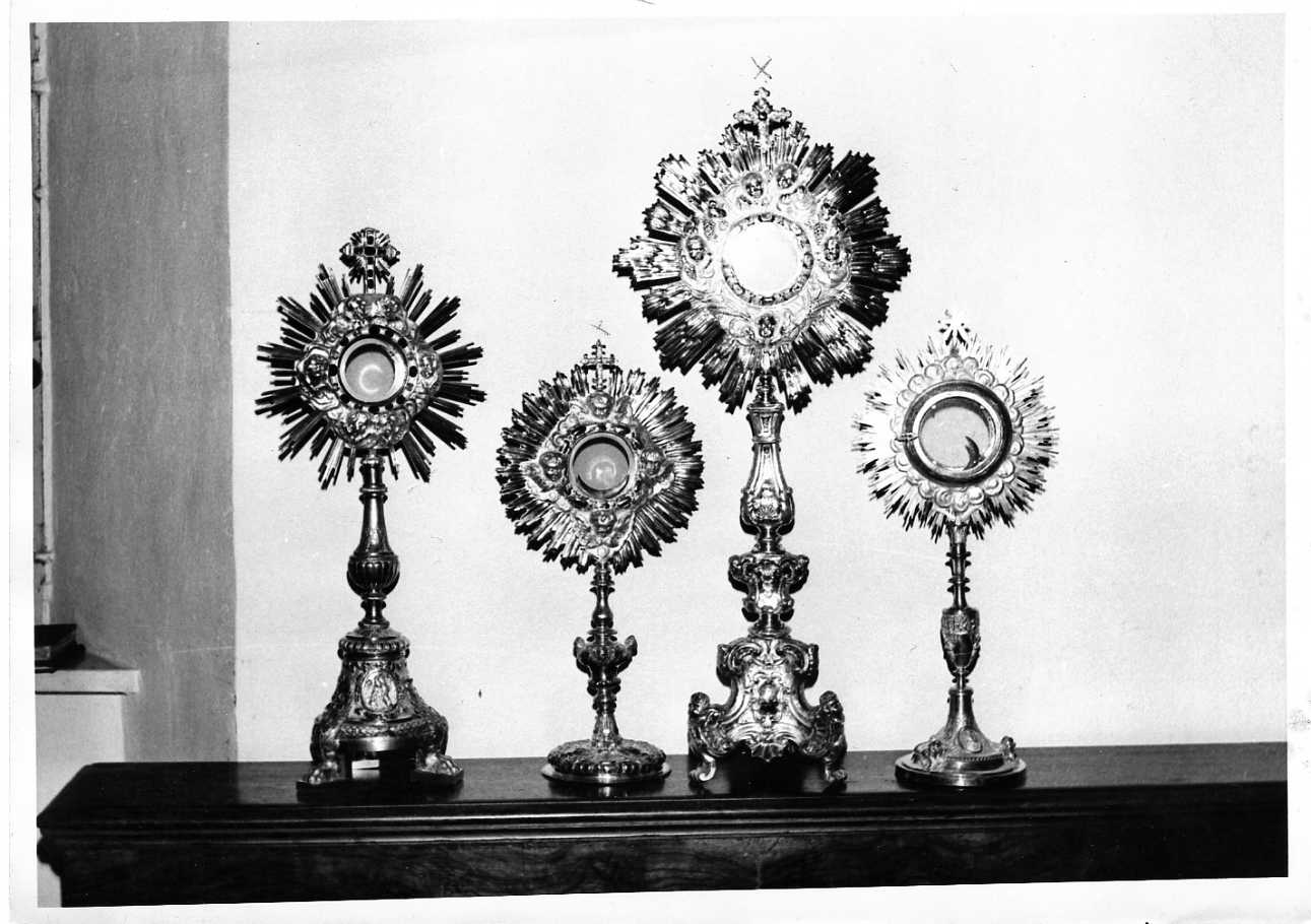 ostensorio - a raggiera, opera isolata - ambito umbro (sec. XVI)