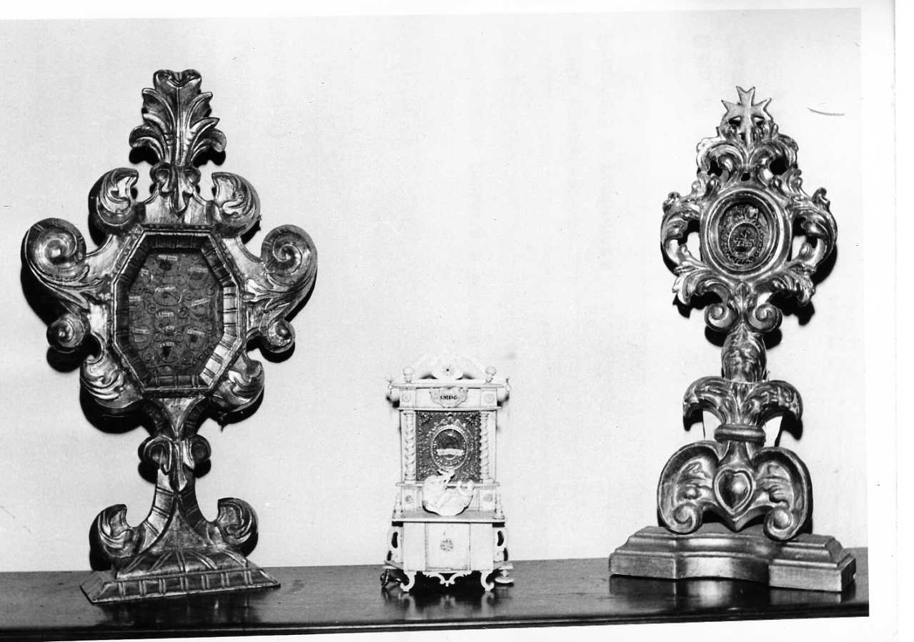 reliquiario - a ostensorio, opera isolata - ambito umbro (sec. XVIII)