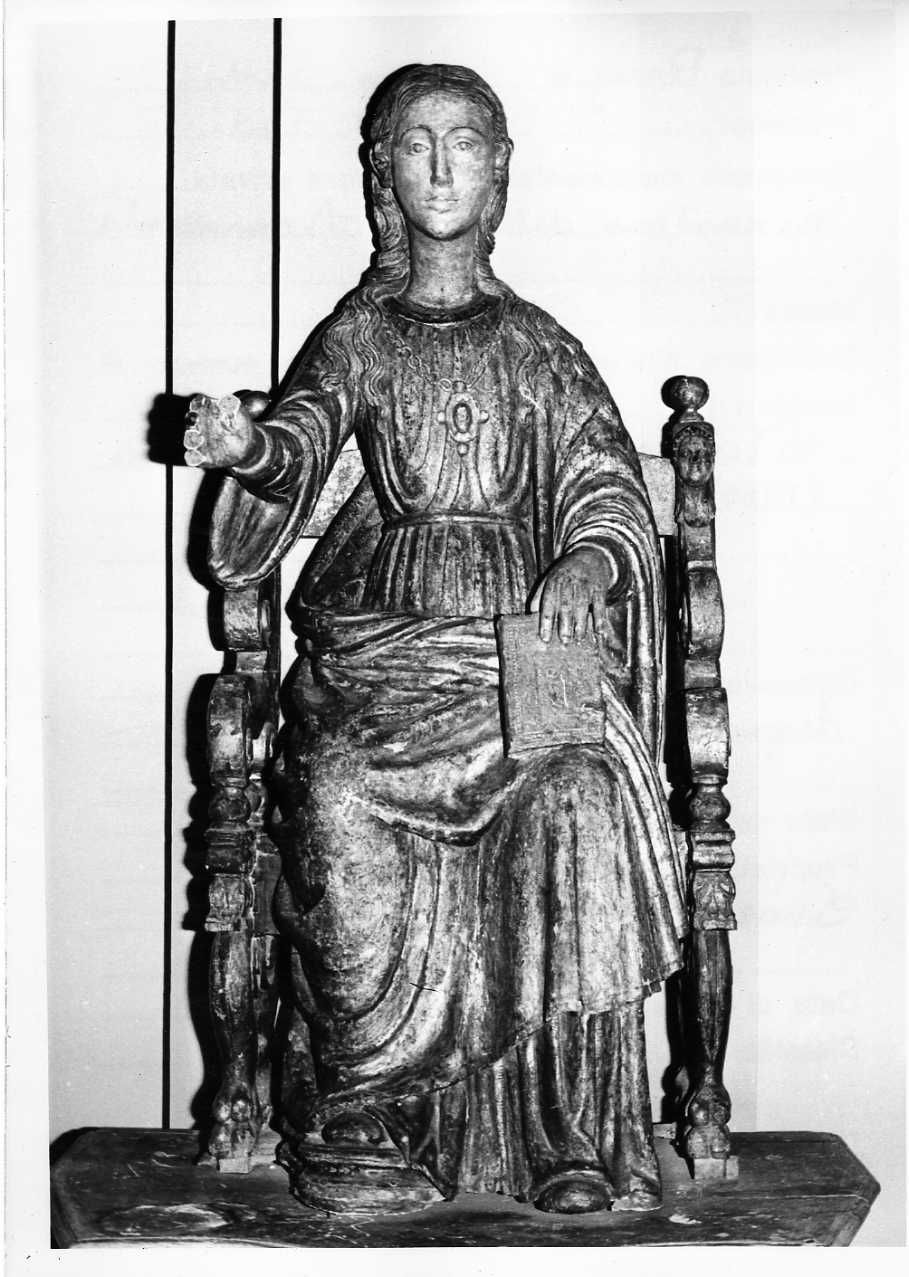 Madonna in trono (statua, opera isolata) - ambito umbro (sec. XV)