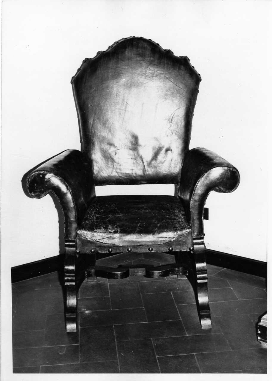 poltrona, opera isolata - ambito umbro (sec. XVI)