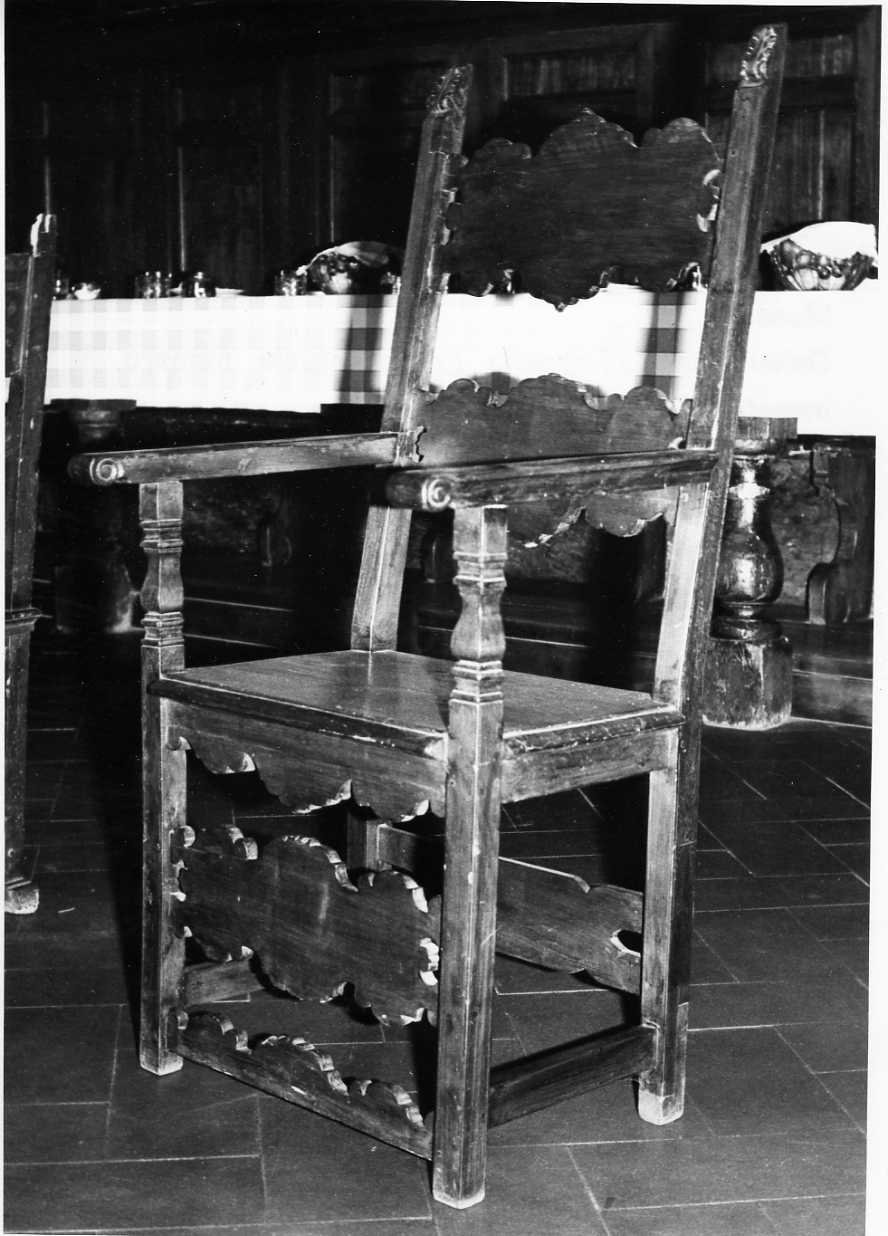 seggiolone, opera isolata - bottega umbra (sec. XVIII)