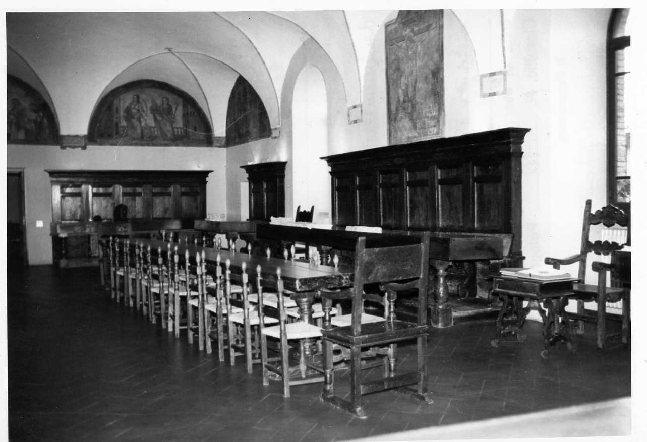 pulpito da refettorio, complesso decorativo - bottega umbra (sec. XVIII)