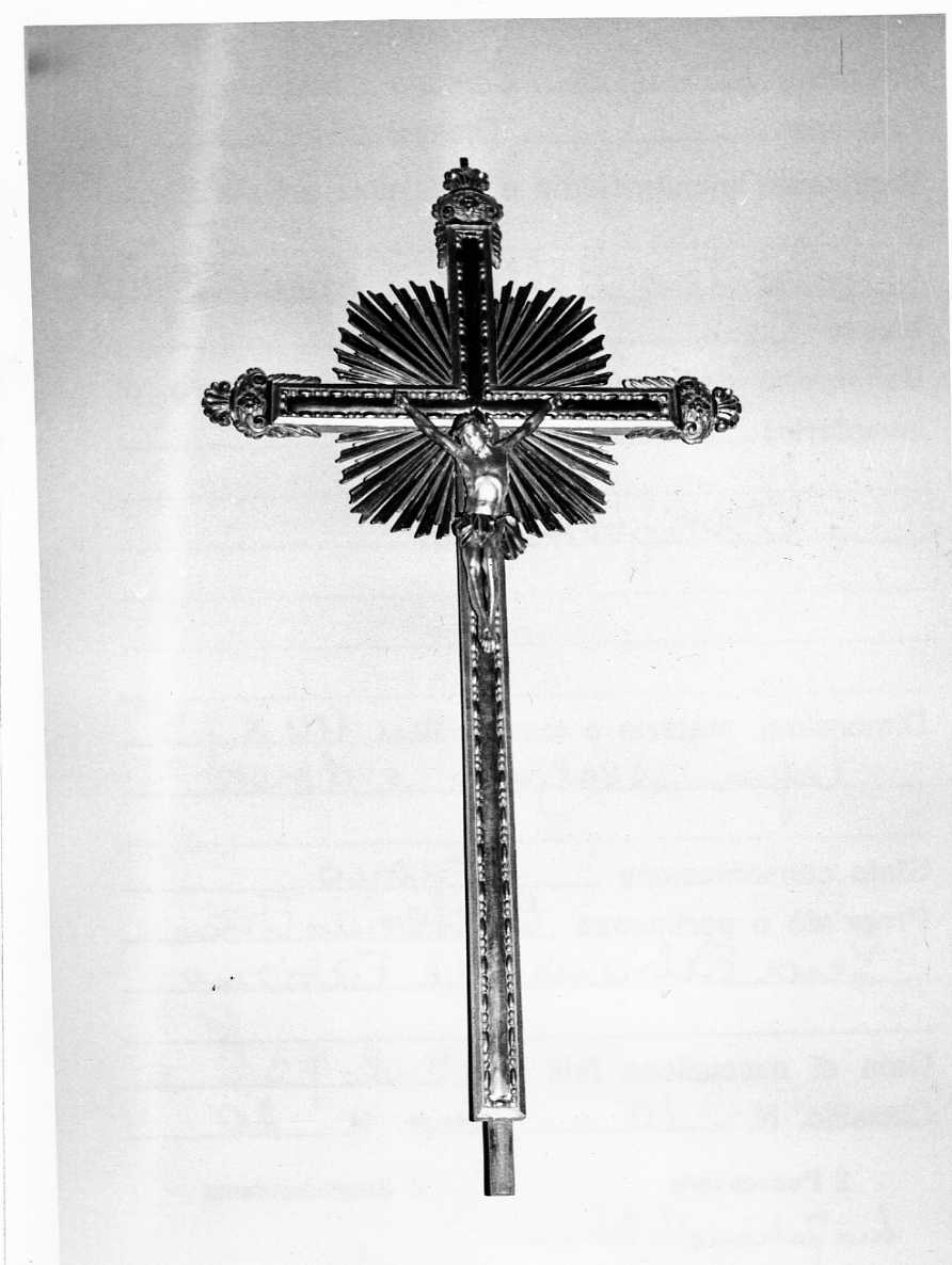 croce processionale, opera isolata - bottega umbra (sec. XVII)