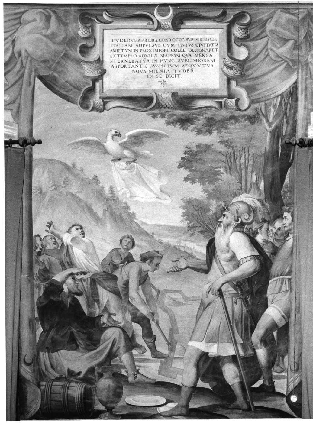 Fondazione di Todi (dipinto, ciclo) di Polinori Andrea (prima metà sec. XVII)