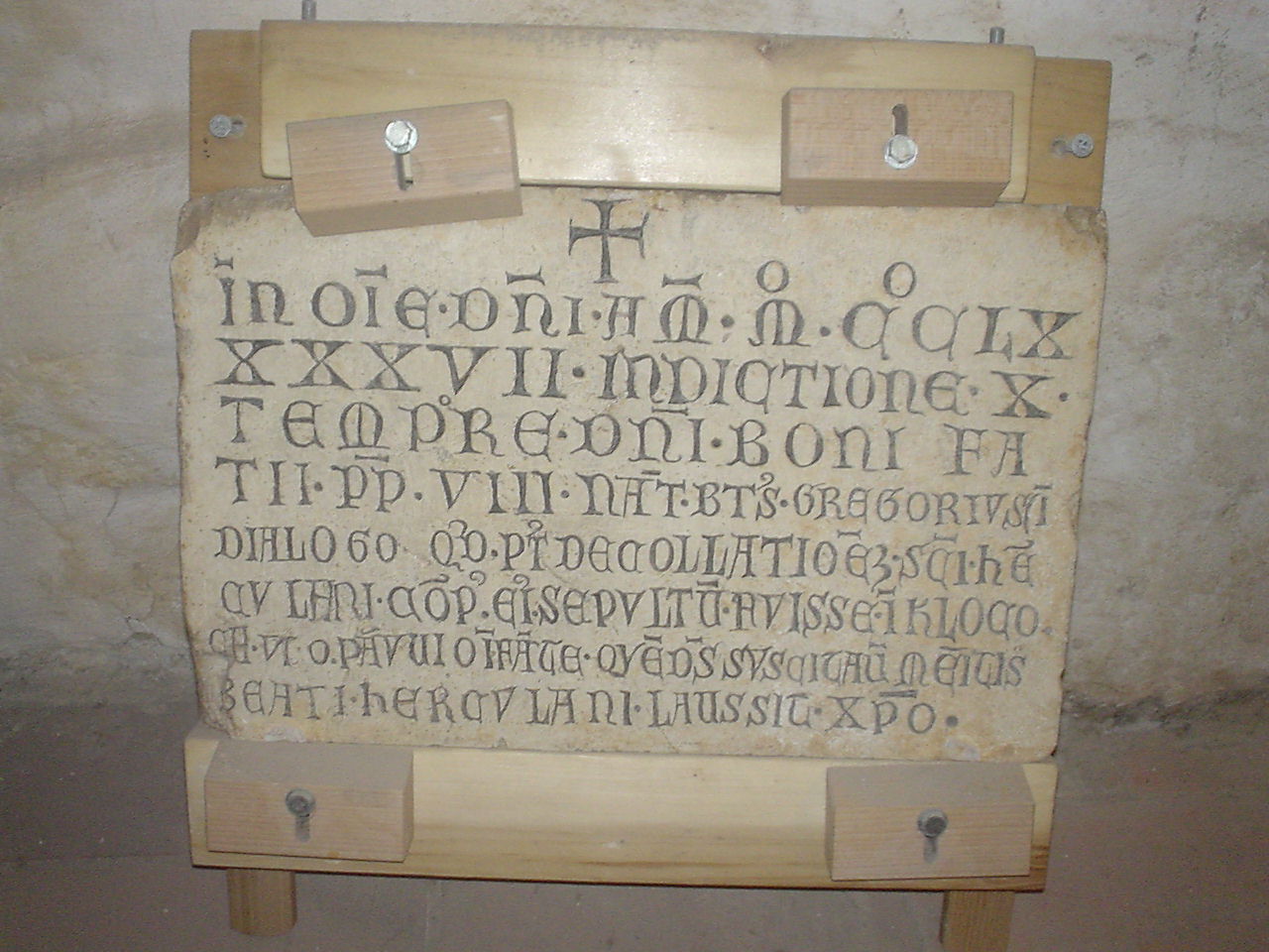 lastra, opera isolata - bottega Italia centrale (secc. III/ XV)