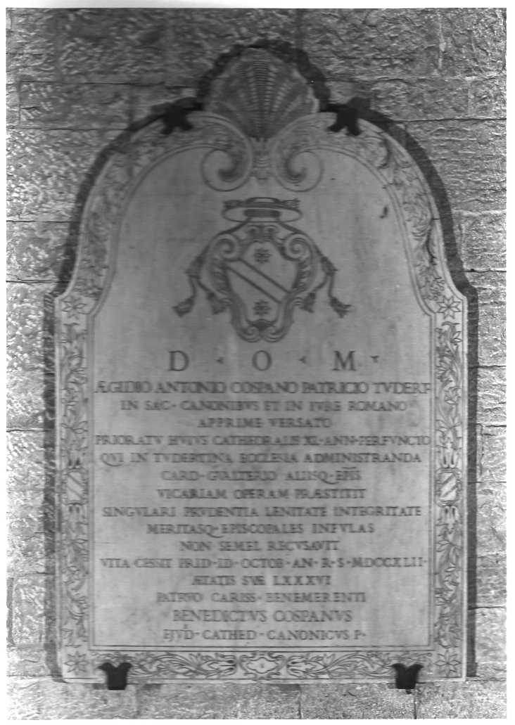 lapide tombale, opera isolata - bottega Italia centrale (sec. XVIII)