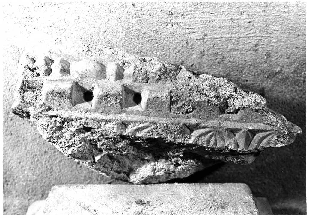 decorazione plastica, frammento - bottega Italia centrale (sec. XIII)