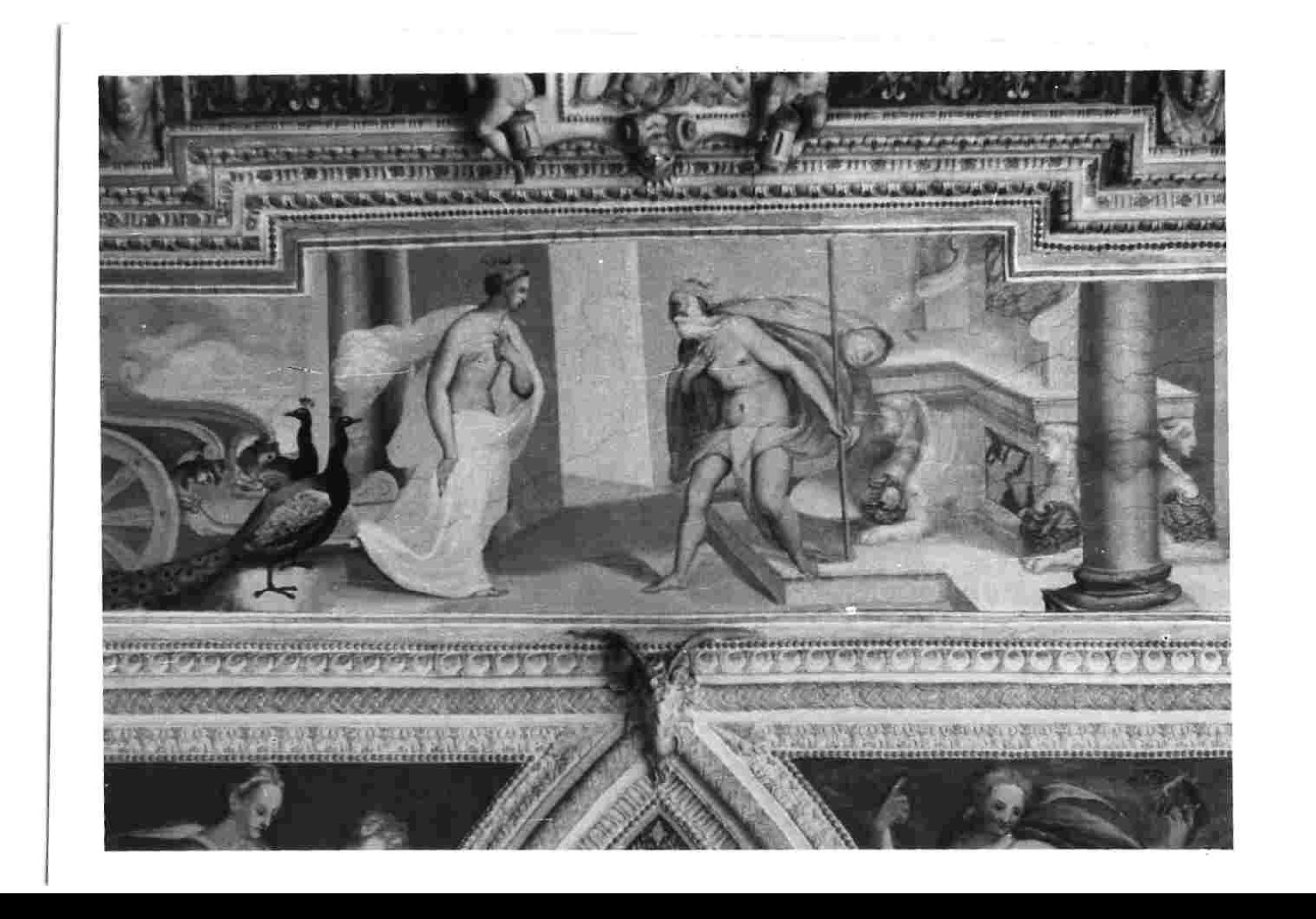 Giunone e Nettuno (dipinto, elemento d'insieme) - ambito Italia centrale (metà sec. XVI)