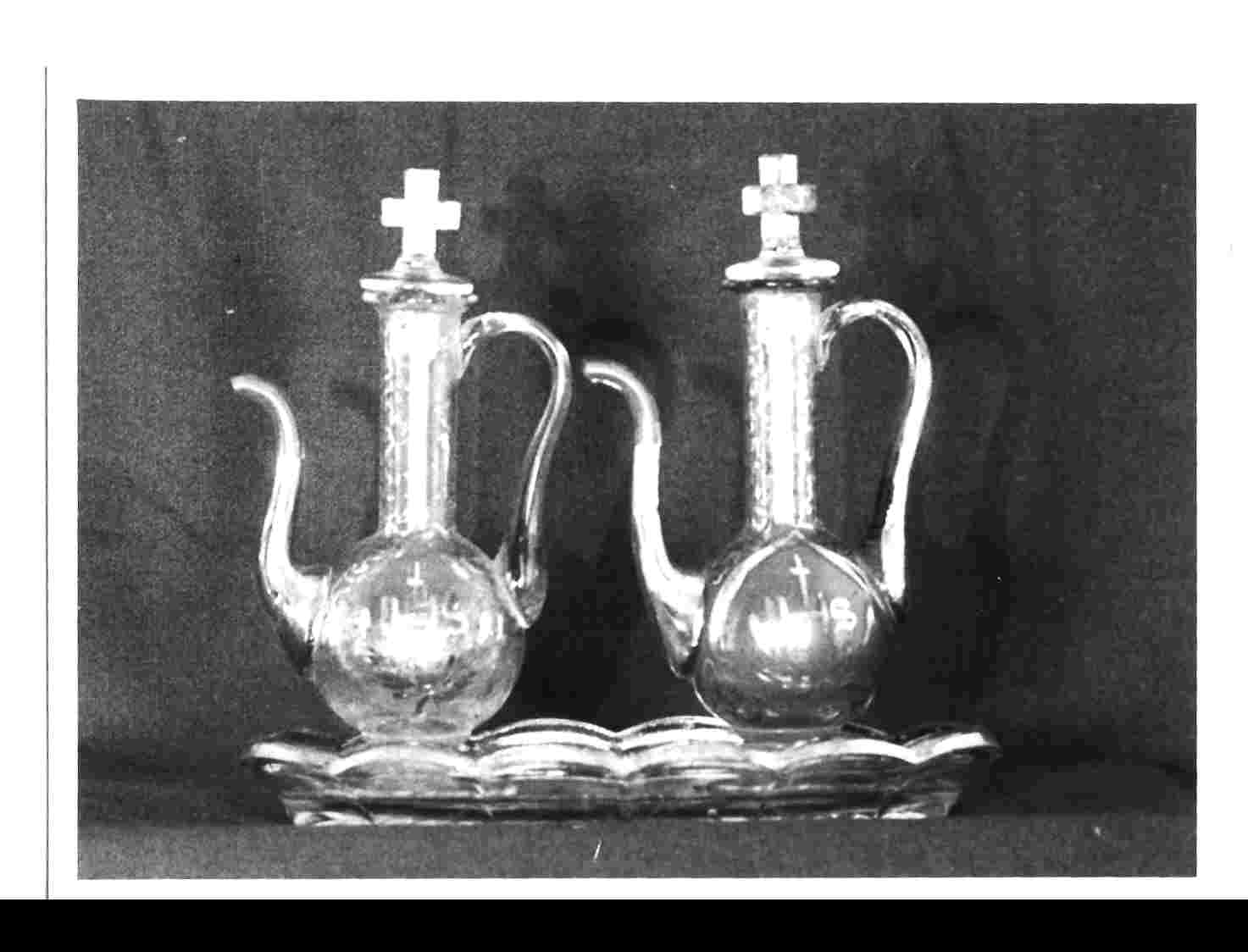 ampolliera, insieme - bottega Italia centrale (sec. XIX)