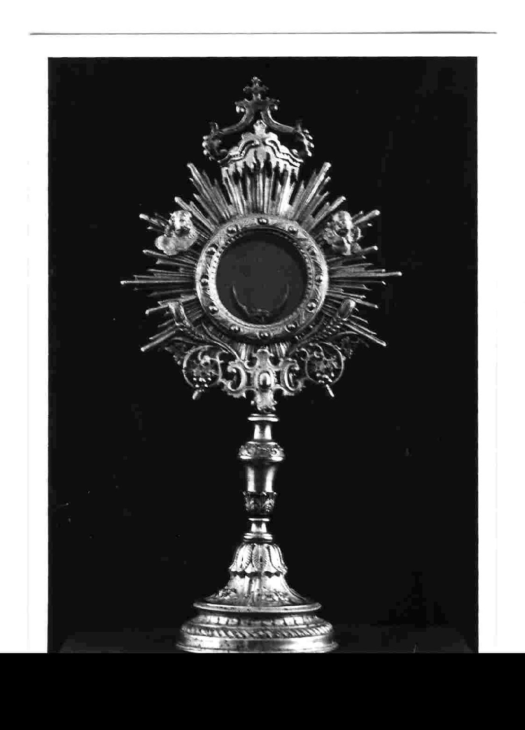 ostensorio - a raggiera, opera isolata - bottega Italia centrale (sec. XVIII)