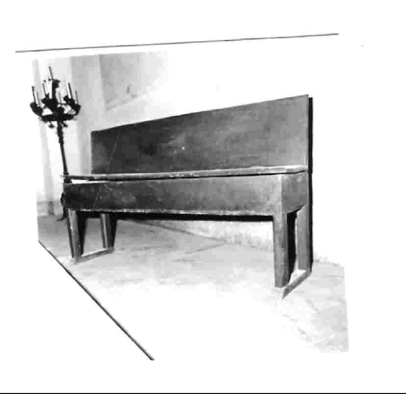 panca, opera isolata - bottega Italia centrale (sec. XIX)