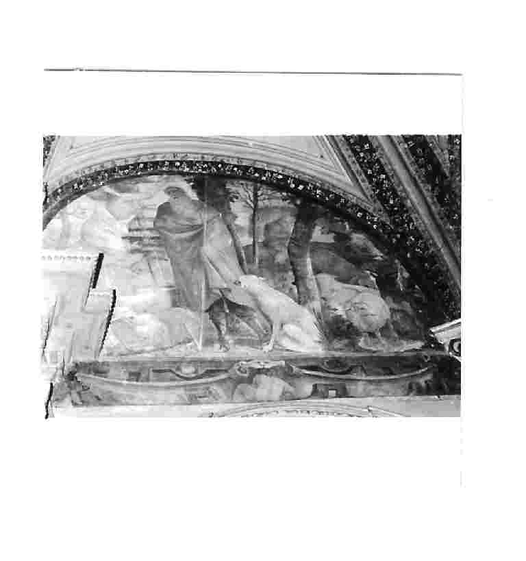 Apparizione dell'angelo a S. Gioacchino (dipinto, complesso decorativo) di Gagliardi Bernardino (sec. XVII)