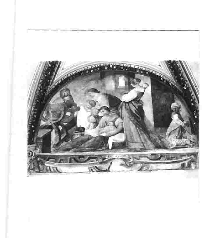 Nascita di Maria Vergine (dipinto, complesso decorativo) di Gagliardi Bernardino (sec. XVII)