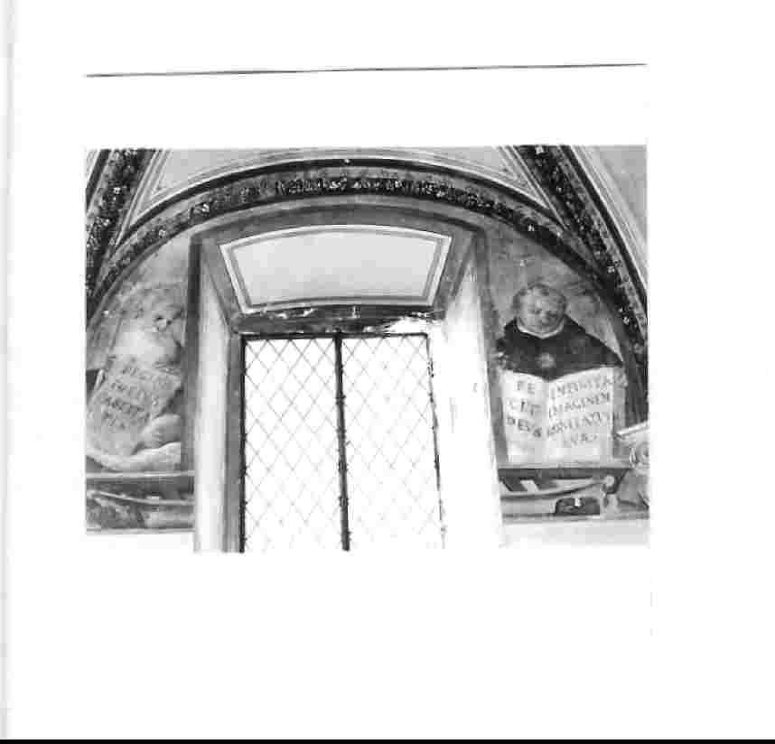 Dottore della Chiesa e San Filippo Benizi (dipinto, complesso decorativo) di Gagliardi Bernardino (sec. XVII)