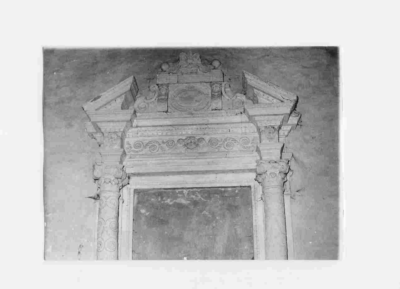 mostra d'altare, opera isolata - bottega Italia centrale (primo quarto sec. XVII)