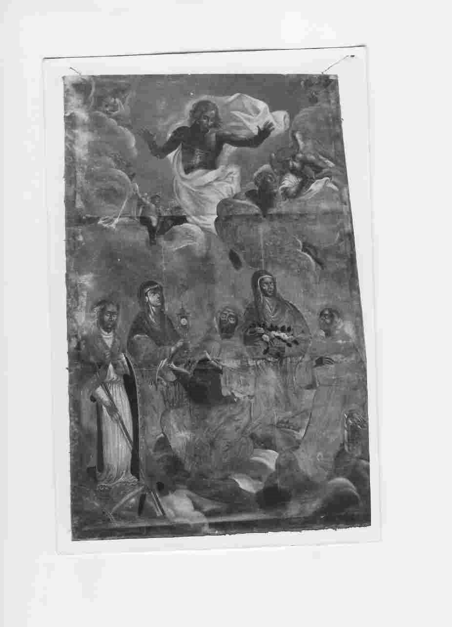 Cristo in gloria e Santi (dipinto, opera isolata) - ambito umbro (sec. XVII)