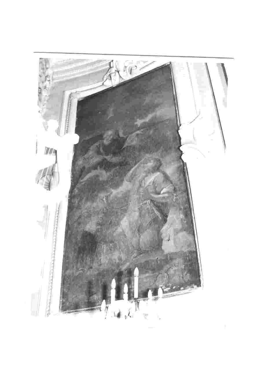 Mosè riceve da Dio le tavole della legge (dipinto, opera isolata) - ambito umbro (inizio sec. XVIII)