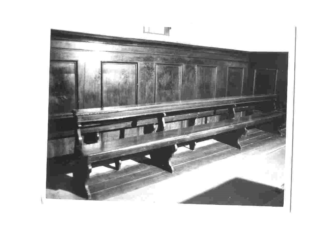 stalli del coro, opera isolata - bottega Italia centrale (sec. XVII)