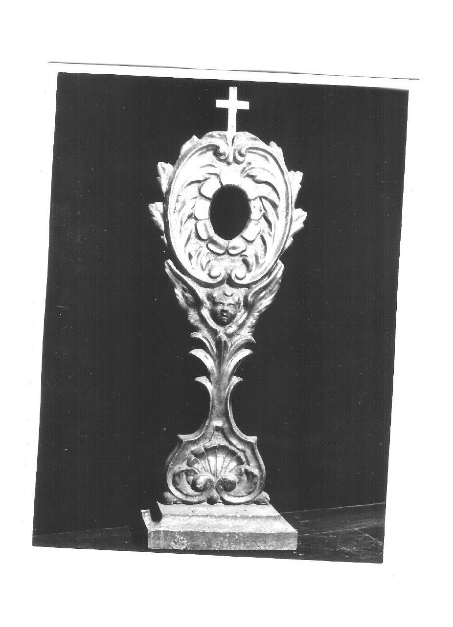 reliquiario - a ostensorio, serie - bottega Italia centrale (sec. XVIII)