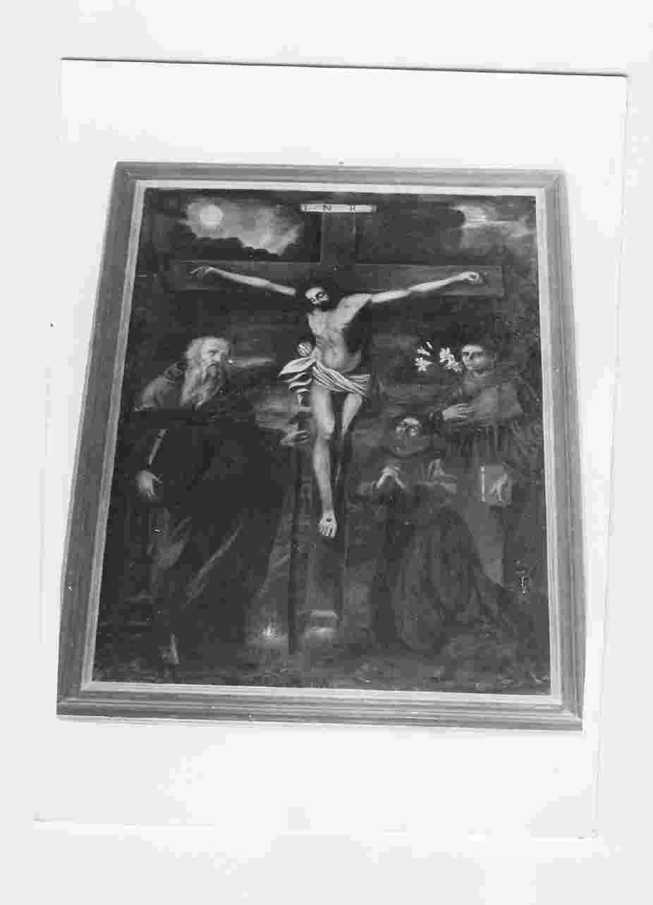 Cristo crocifisso tra Santi (dipinto, opera isolata) - ambito umbro (sec. XVIII)