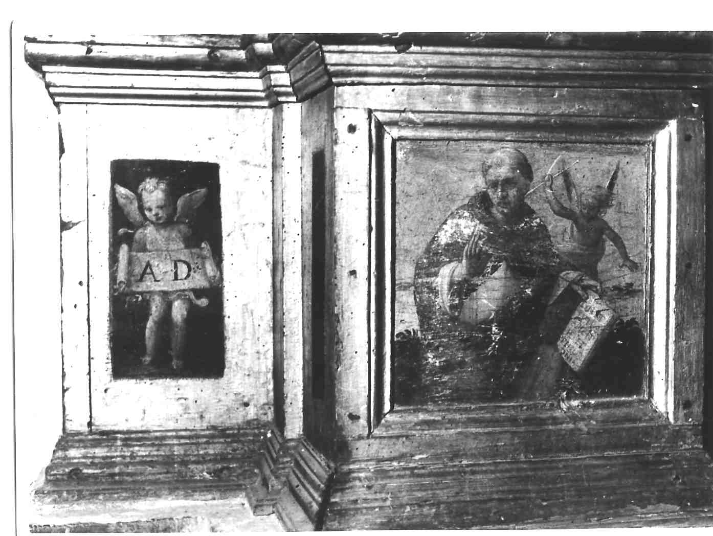 San Vincenzo Ferrer (scomparto di predella, elemento d'insieme) di Raffaellino di Michelangelo detto Raffaellino del Colle (attribuito) (sec. XVI)