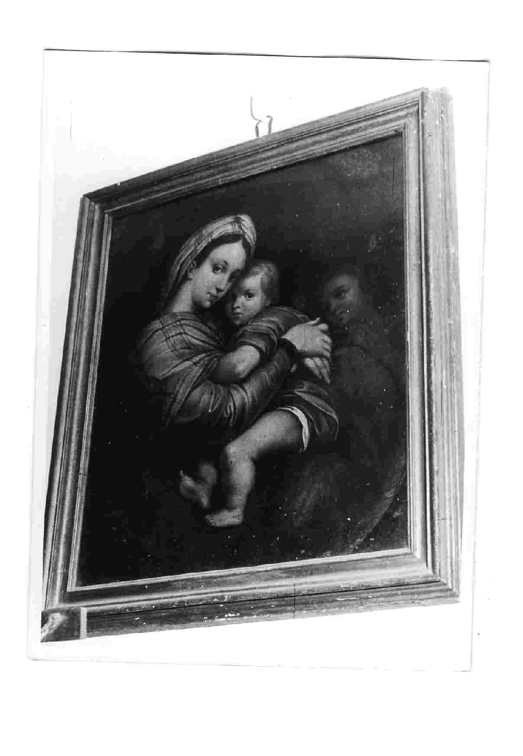 Madonna della seggiola, Madonna con Bambino (dipinto, opera isolata) - ambito Italia centrale (fine sec. XVI)