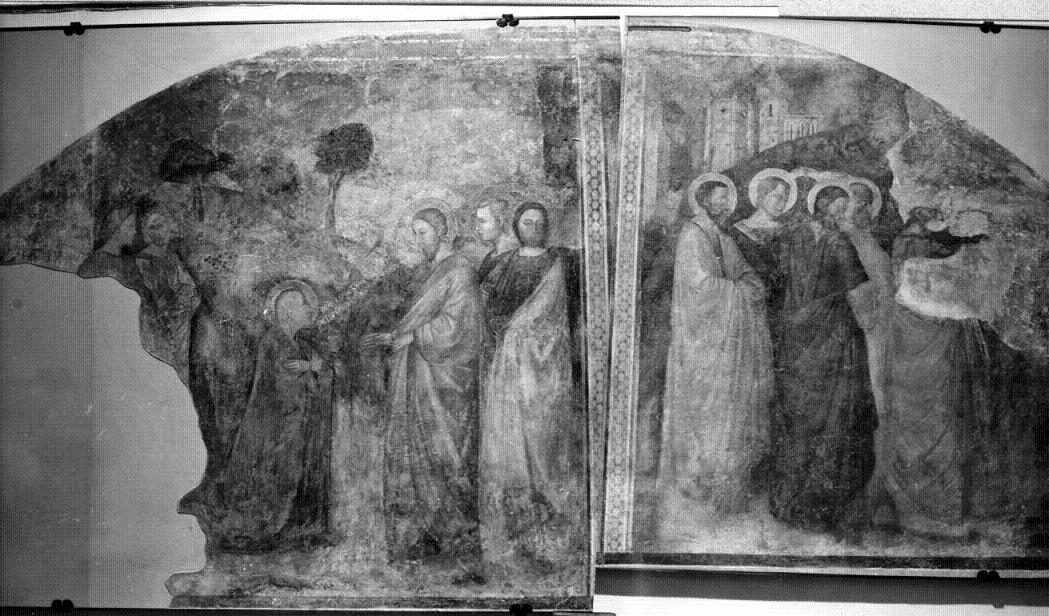 resurrezione di Lazzaro (dipinto, opera isolata) - ambito Italia centrale (metà sec. XIV)