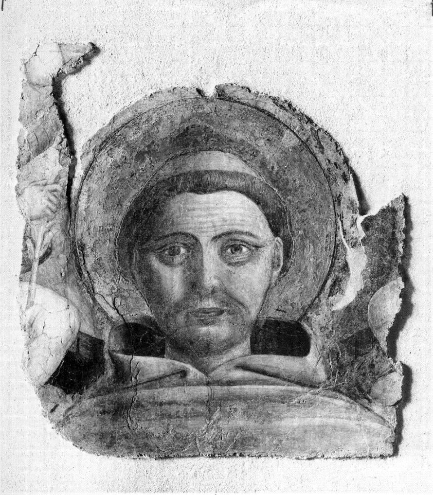 frate francescano (dipinto, frammento) di Benozzo di Lese detto Benozzo Gozzoli (attribuito) (metà sec. XV)